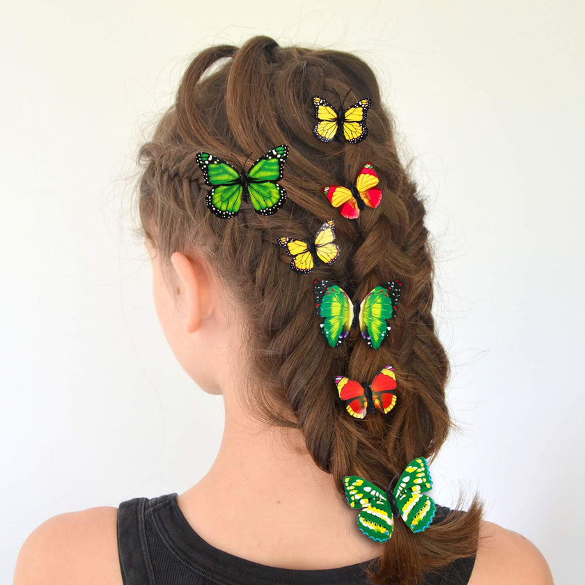 Butterfly Hair Clip for 18” Dolls & Girls – Blue Fairy Wing Style