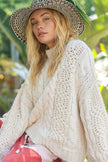 POL Mock Neck Cable Knit Sweater - Cape Cod Fashionista