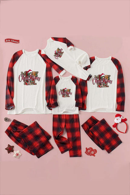 MERRY CHRISTMAS Y'ALL Graphic Top and Plaid Pants Set - Cape Cod Fashionista