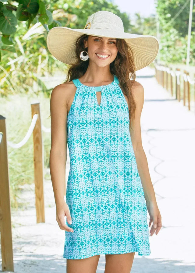 CABANA LIFE WOMEN'S Sunshine Shores Sleeveless Shift Dress