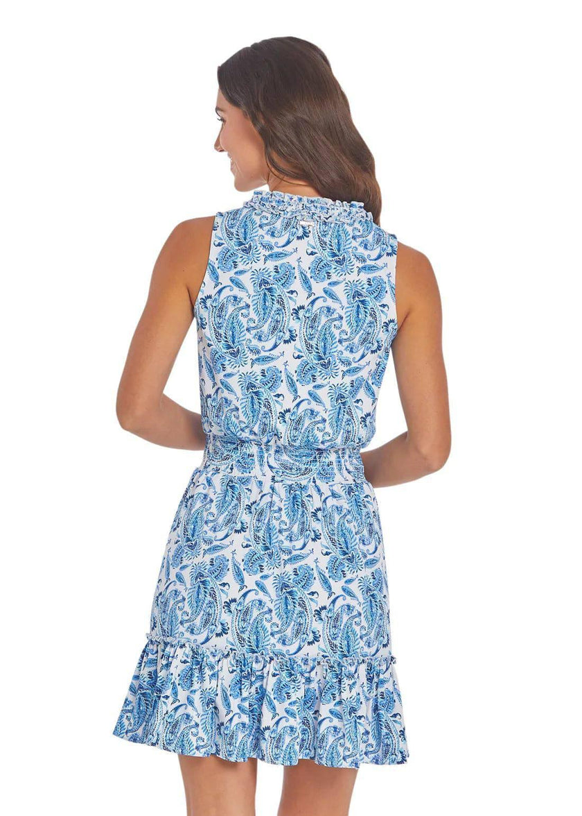 CABANA LIFE Charleston Sleeveless Ruffle Dress