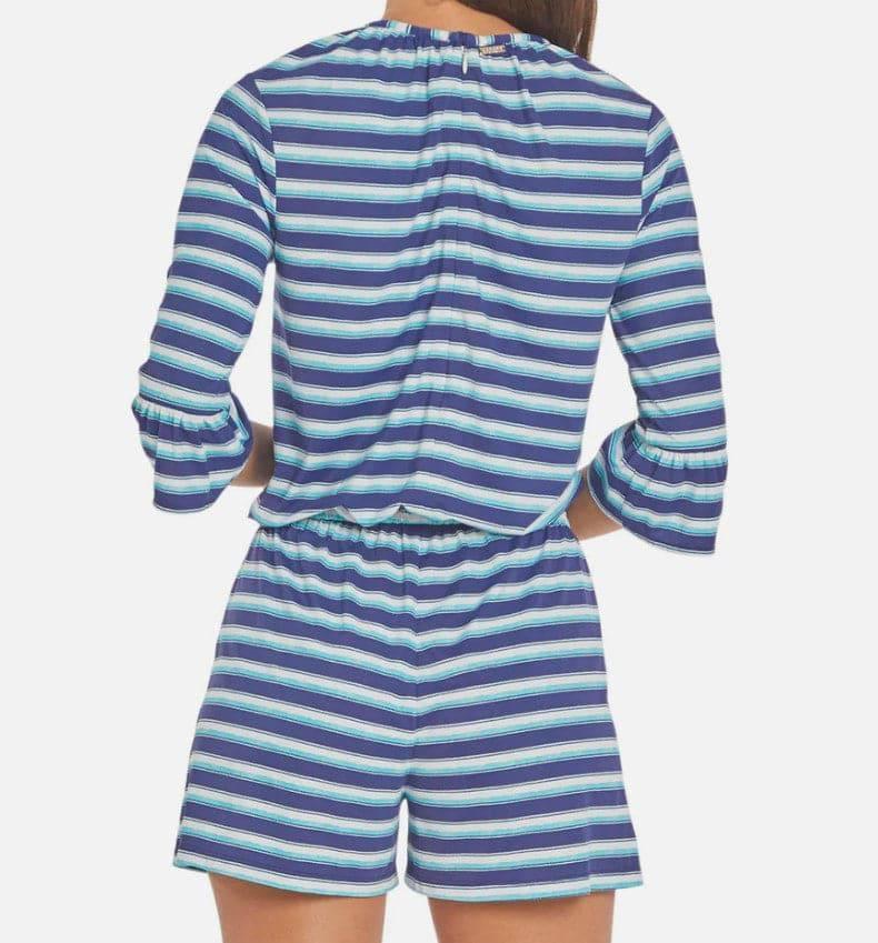 CABANA LIFE Delray Ruffle Sleeve Romper