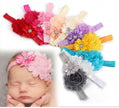 BABY GIRL LACE RHINESTONE FLOWER HEADBAND