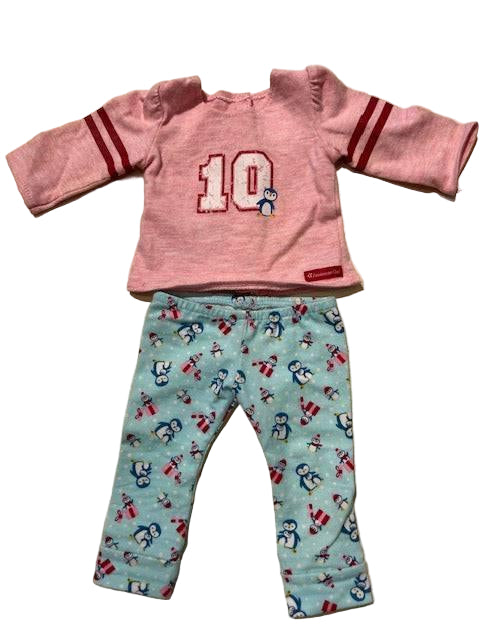 AMERICAN GIRL HOLIDAY PENGUIN PJ SET