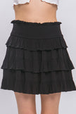 Radiant Ruffle Flirty Boho Tiered Layered Skyler Skirt
