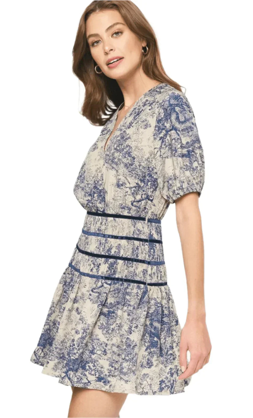 Milly Midnight Toile Women's Dress