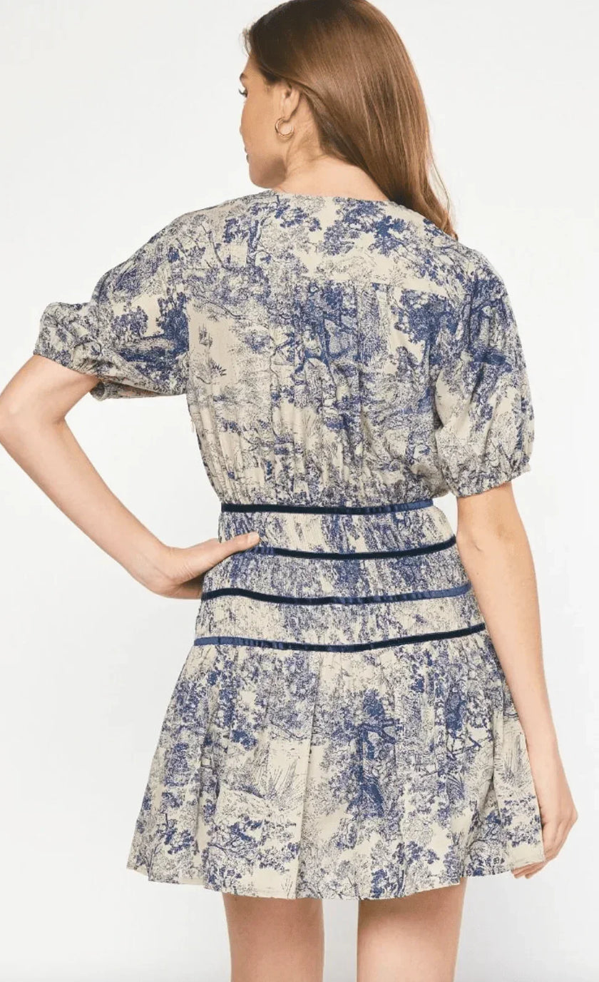 Milly Midnight Toile Women's Dress