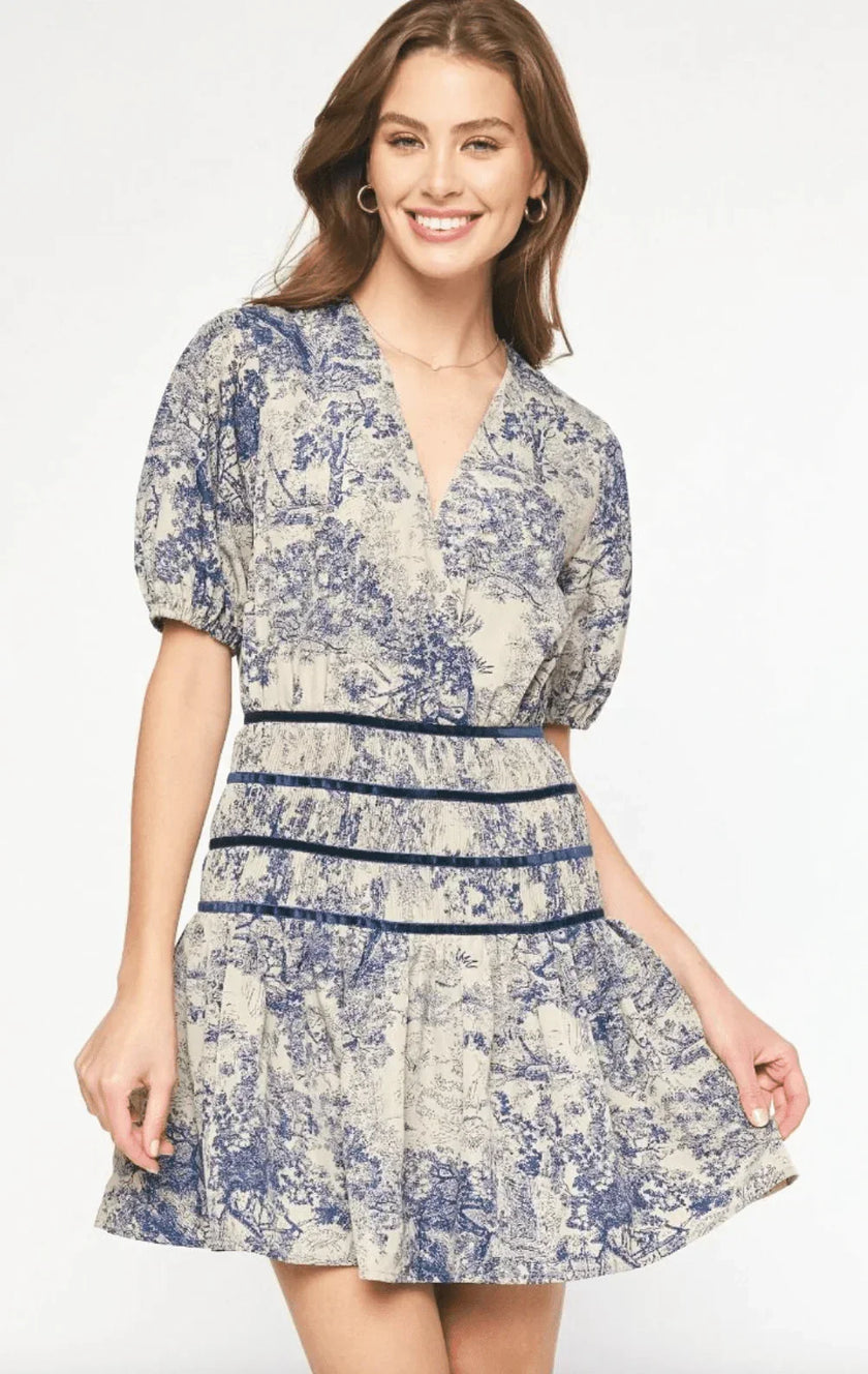 Milly Midnight Toile Women's Dress