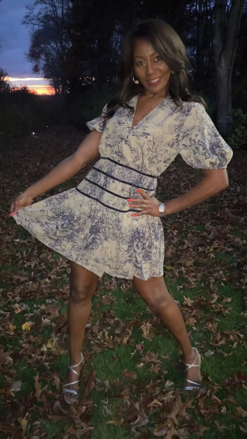 Milly Midnight Toile Women's Dress