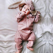 INFANT BUNNY ONESIES PINK OR GRAY