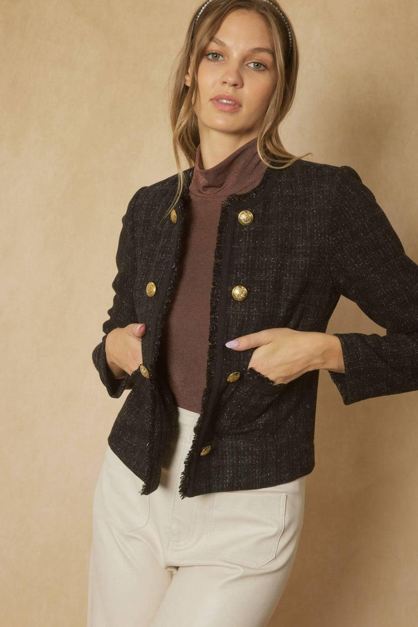 WOMEN'S TIMELESS tweed blazer