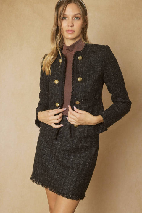 WOMEN'S TIMELESS tweed blazer