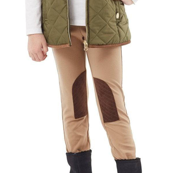 E-Land Girls’ Ruffle Top, Tartan Skirt & Riding Pants