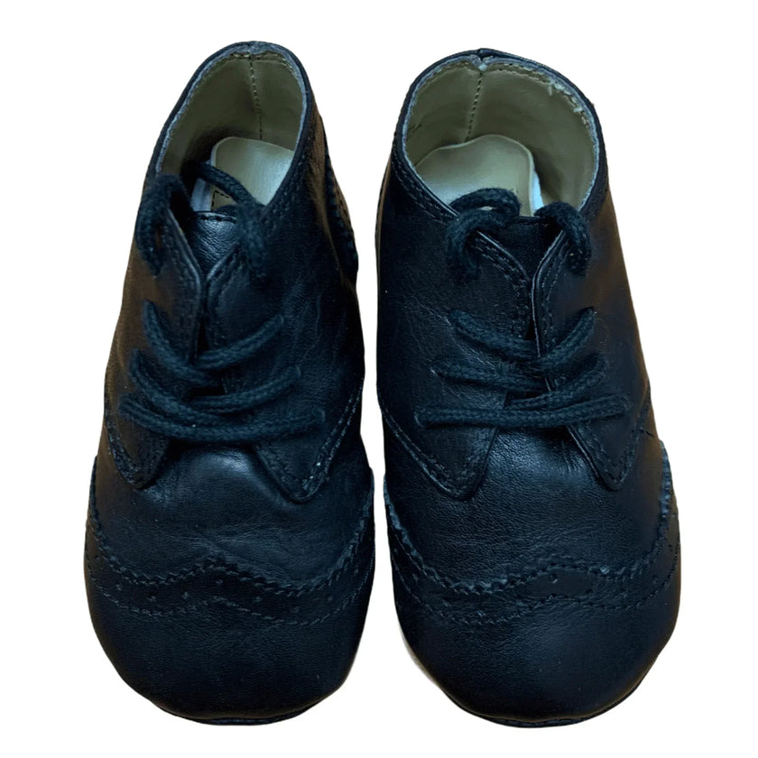 JANIE AND JACK WINGTIP CRIB ANKLE LEATHER OXFORDS