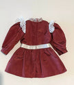 Pleasant Company American Girl Samantha Christmas Cranberry Party Dress