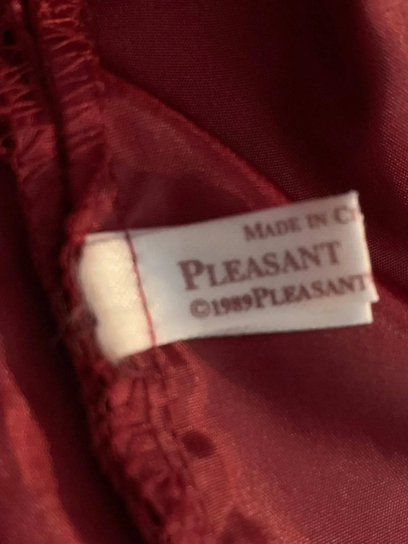 Pleasant Company American Girl Samantha Christmas Cranberry Party Dress