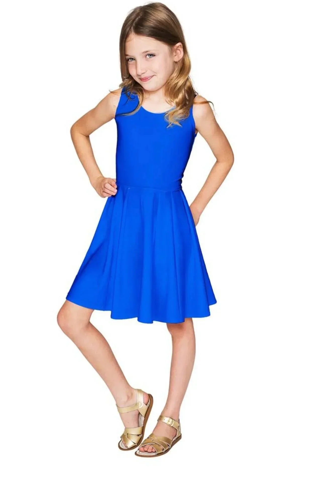 blue tween dresses girls summer fashion shoulder suspender dress textured There is an optional flutter sleeve and optional shoulder tie for the open shoulder. TQWQT Girls Blue Dresses Summer
