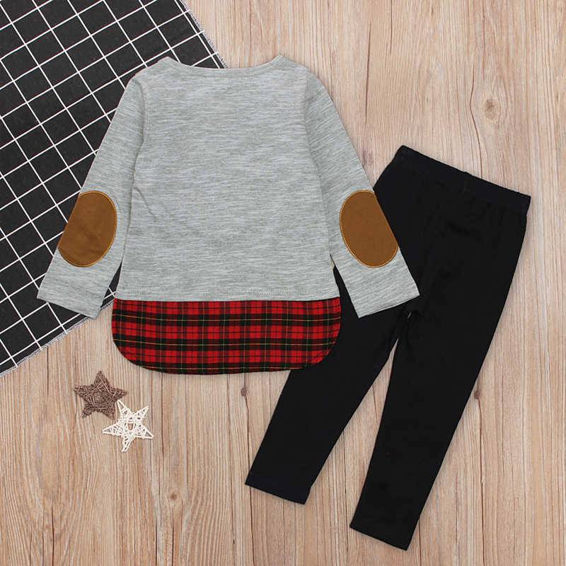 GIRLS TARTAN Reindeer 2 PC GIRLS OUTFIT