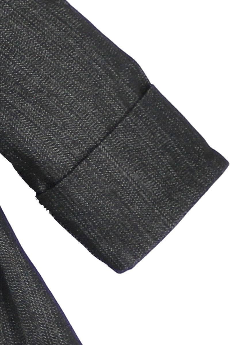 Girls Dark Wash A-Line Fully Lined and Quilted Fall Coat
