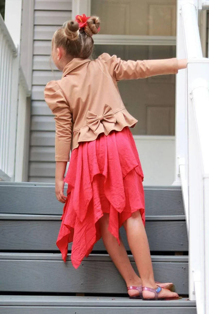Girls bolero jacket-Giving Big Bow Energy