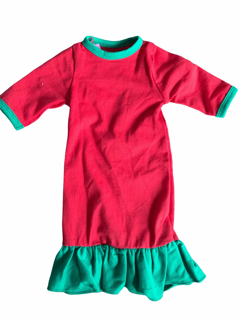 MATCHING GIRS & DOLLS LONG SLEEVE NIGHTGOWN