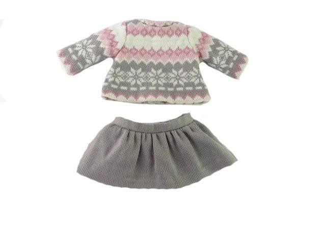 2 piece Knit Sweater Set for American Girl Dolls