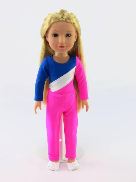 3 PC14.5 INCH DOLL Gymnastics Set FOR WELLIE WISHERS
