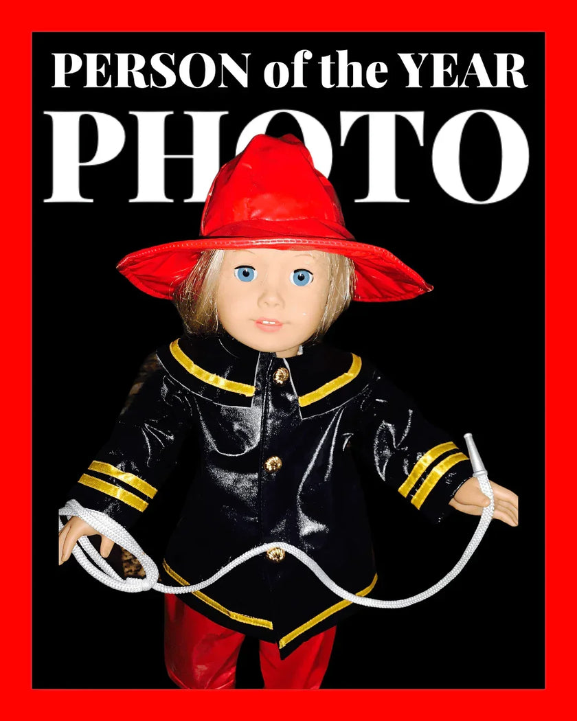 4 PC FIREFIGHTER UNIFORM FOR AMERICAN GIRL DOLL