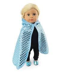 MATCHING GIRL & DOLL SEQUIN CAPE FOR GIRLS & 18 IN AMERICAN GIRL DOLLS
