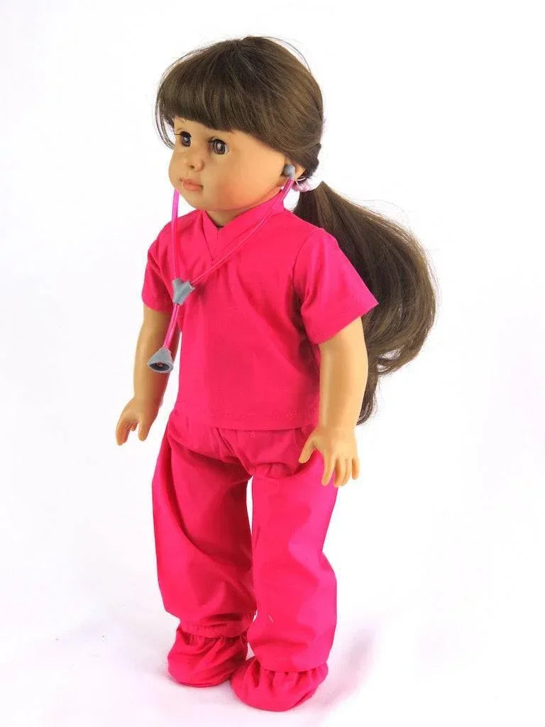 5pc MEDICAL SCRUBS UNIFORM FOR AMERICAN GIRL DOLLS