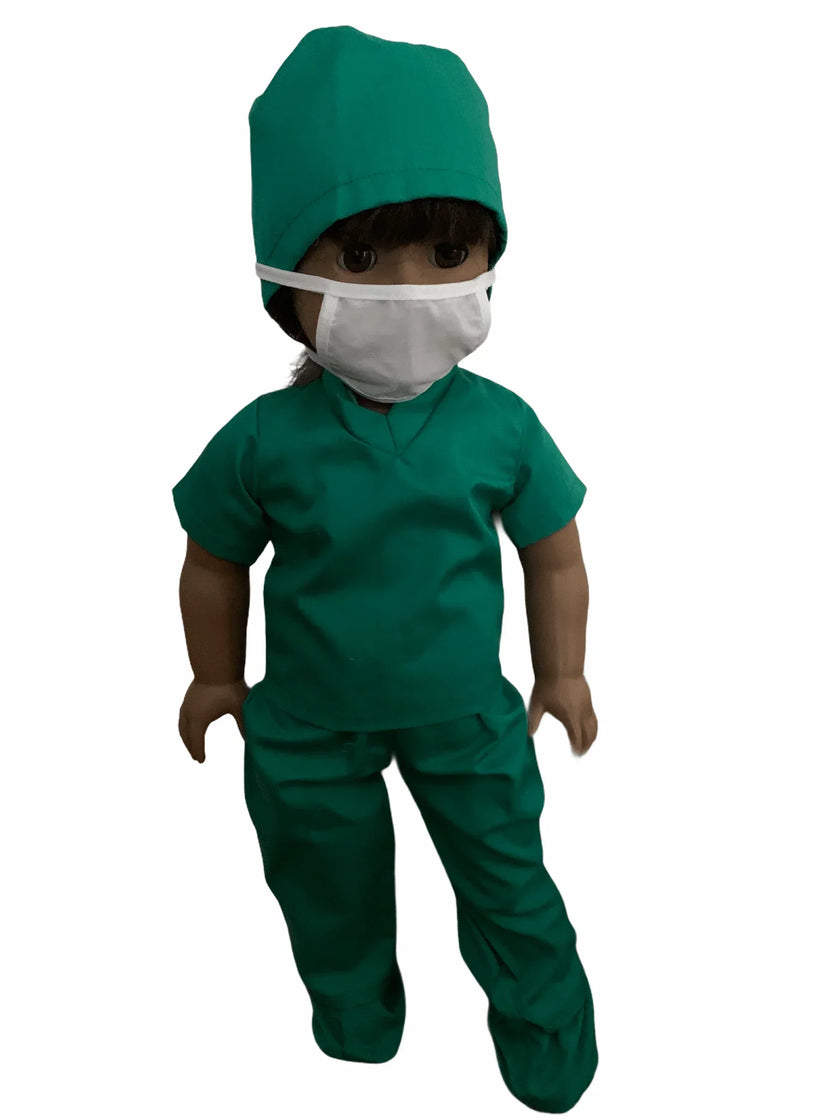 5pc MEDICAL SCRUBS UNIFORM FOR AMERICAN GIRL DOLLS