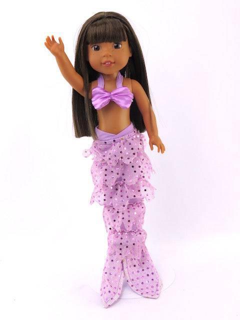 Hot Pink OR LAVENDER Mermaid Costume Fits 14