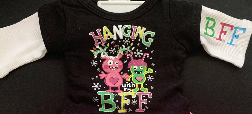 2 PC BFF SKIRT SET FOR AMERICAN GIRL DOLL