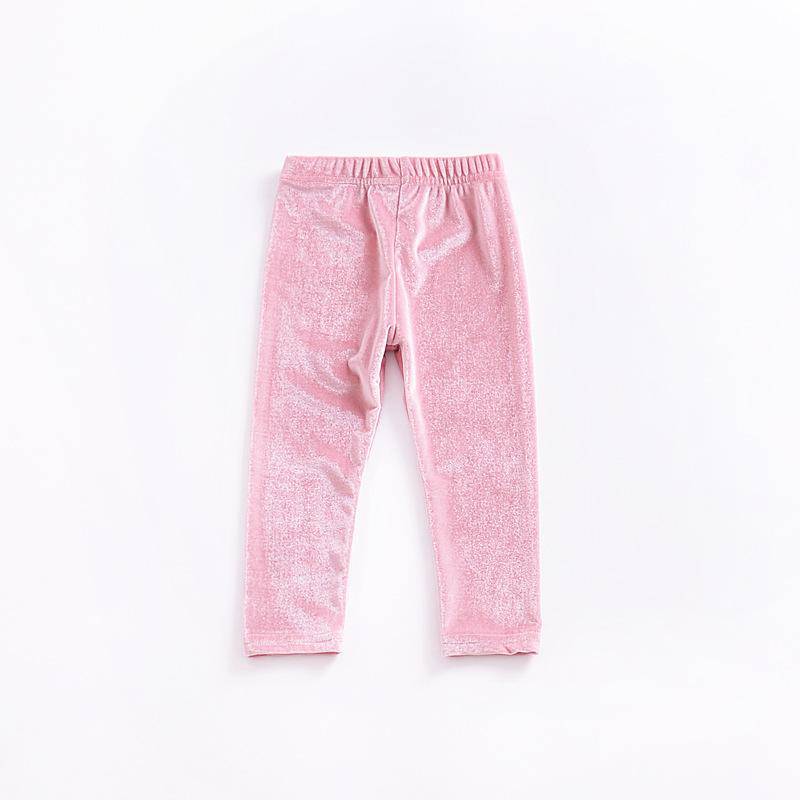 GIRL'S STRETCH VELVET COZY LEGGINGS