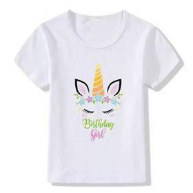 BIRTHDAY GIRL UNICORN TEES