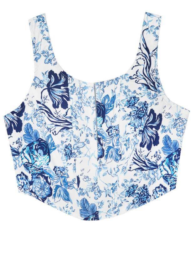 Floral Print Bustier