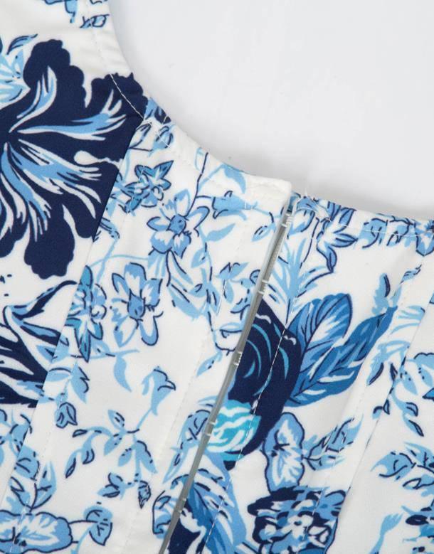 Floral Print Bustier