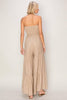 Serena’s Strapless Boho Textured Tiered Temptation Jumpsuit