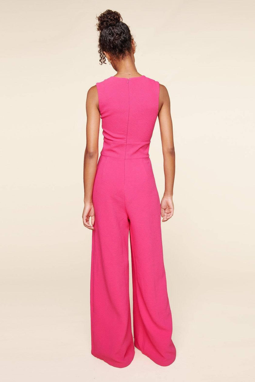 Larah Red Wide Leg Jumpsuit