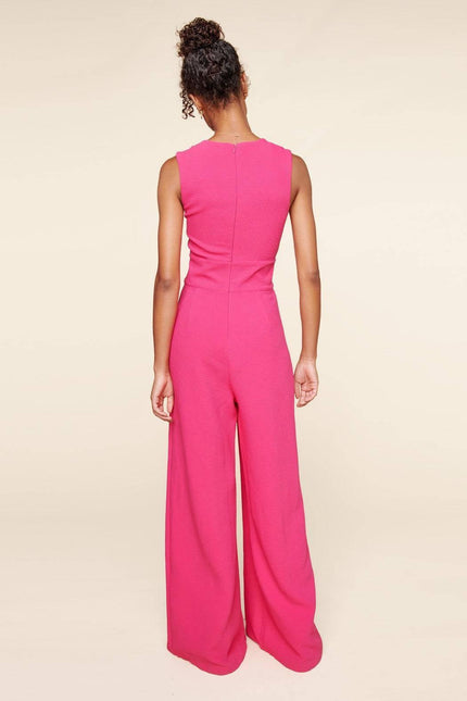 Larah  Wide Leg Jumpsuit-Red
