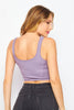 Ribbed Scoop Neck Crop Top