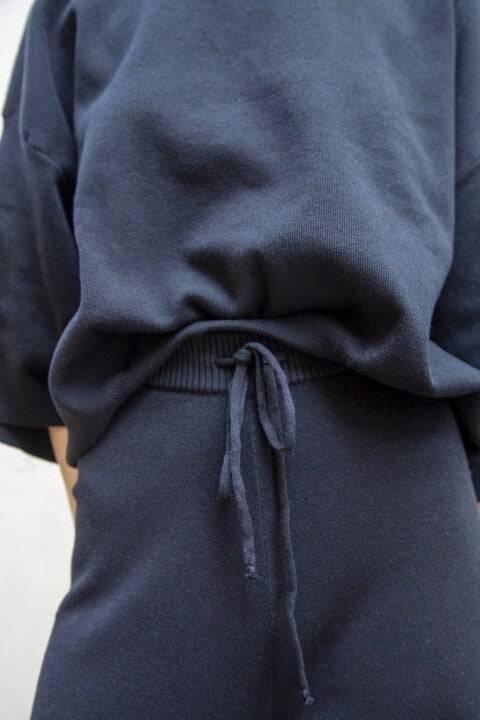 Women's Half Sleeve Knit Sweater Flare Pant Set