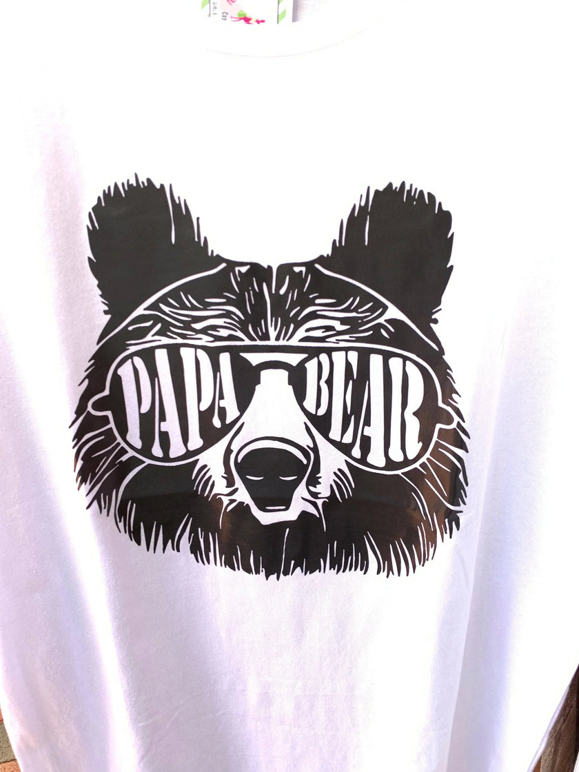 PAPA BEAR BABY BEAR MATCHING FATHER'S DAY TEES