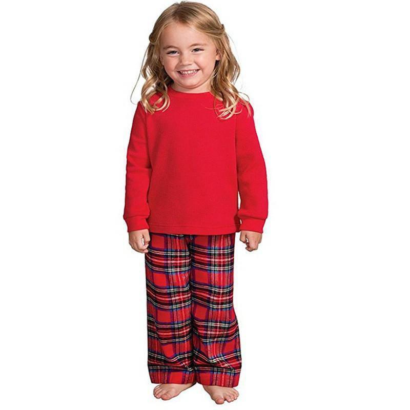 Family Holiday Matching PLAID 2 PC PAJAMA SET