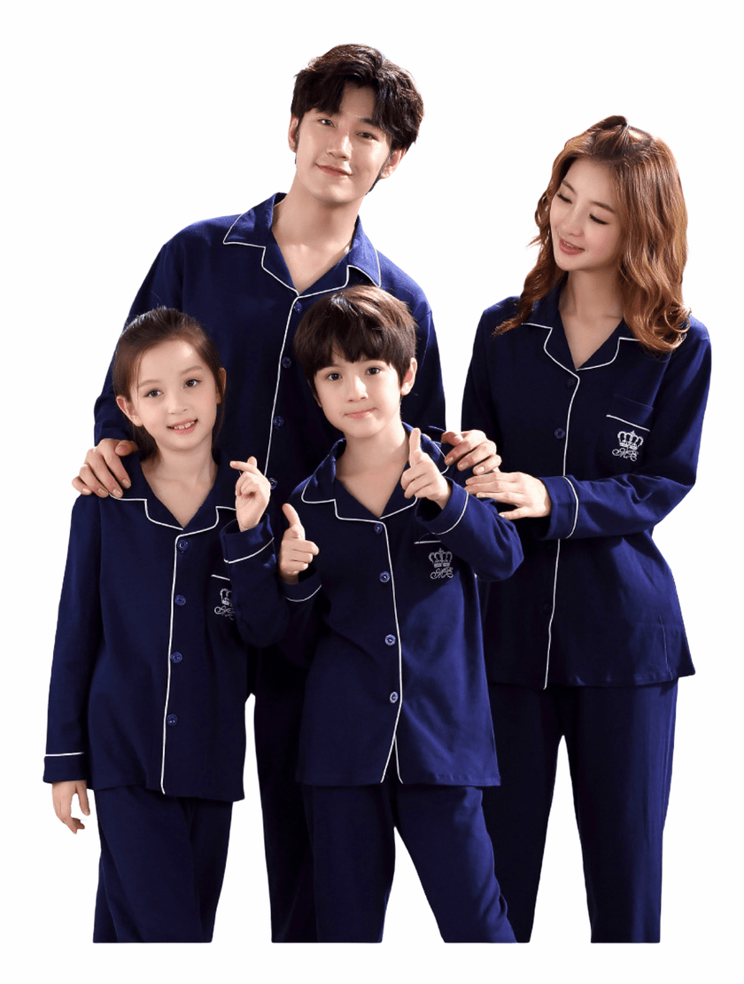 BUTTON DOWN MONOGRAM 2 PC MATCHING FAMILY PAJAMAS