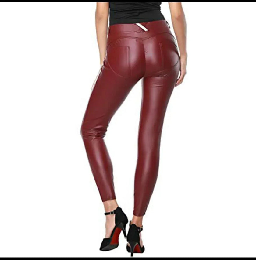 Livin' it up Leather Leggings