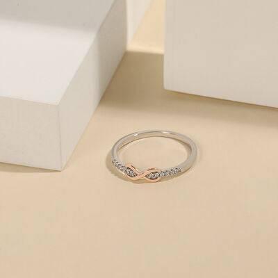 Eternal Love Infinity Ring 925 & Zircon Sterling Silver Ring