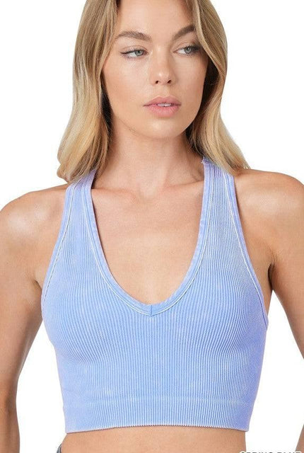 Ribbed Crossback Tank Top