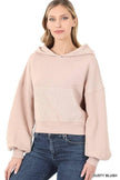 Comfy French Terry Drop Shoulder Kangaroo Pocket Hoodie