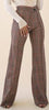 Meridith Cross Over High Waisted Plaid Pants